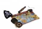 Пиратский набор со скелетом и картой