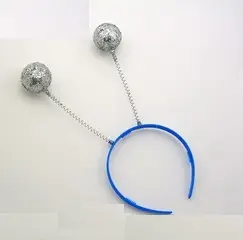 Антенки серебристые шарики